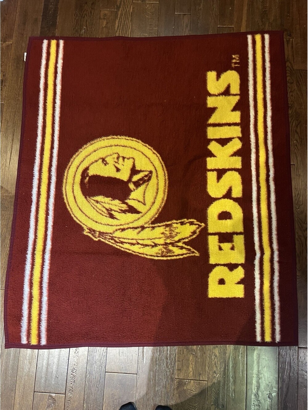 Reskins Blanket NFL  Acrylic & Polyester 53”x48”